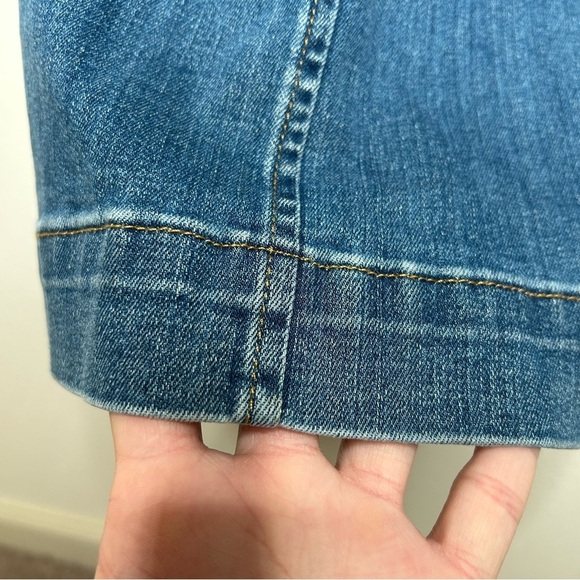 NWT Spanx Seamed Front Wide Leg Jean in Vintage Indigo 1X - Picture 7 of 16